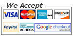 We accept all major credit cards.