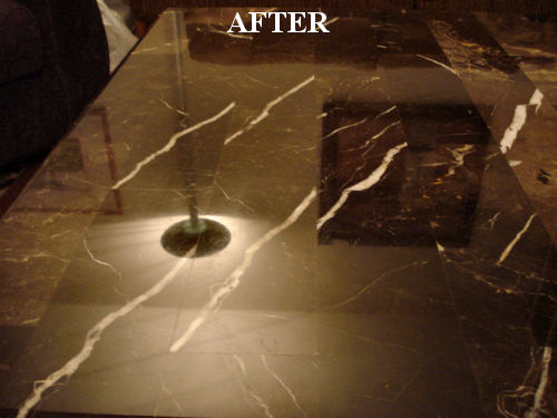 AFTER Polishing Marble