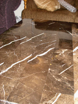 Polishing Marble To Remove Etches - AFTER